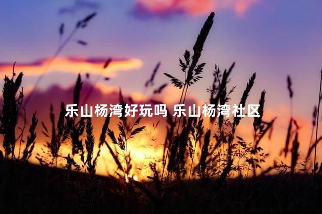 乐山杨湾好玩吗 乐山杨湾社区